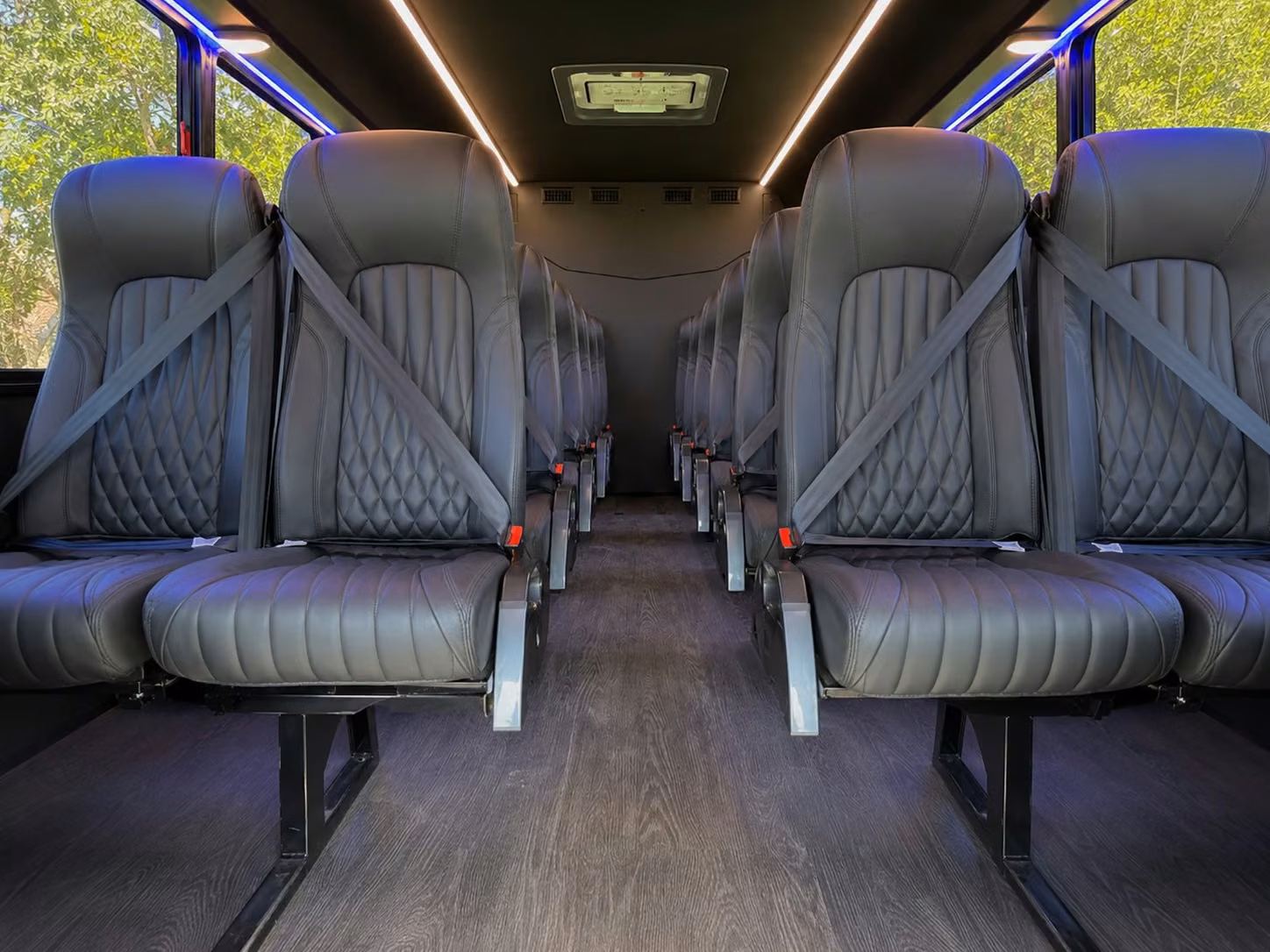 15 passenger minibus inside