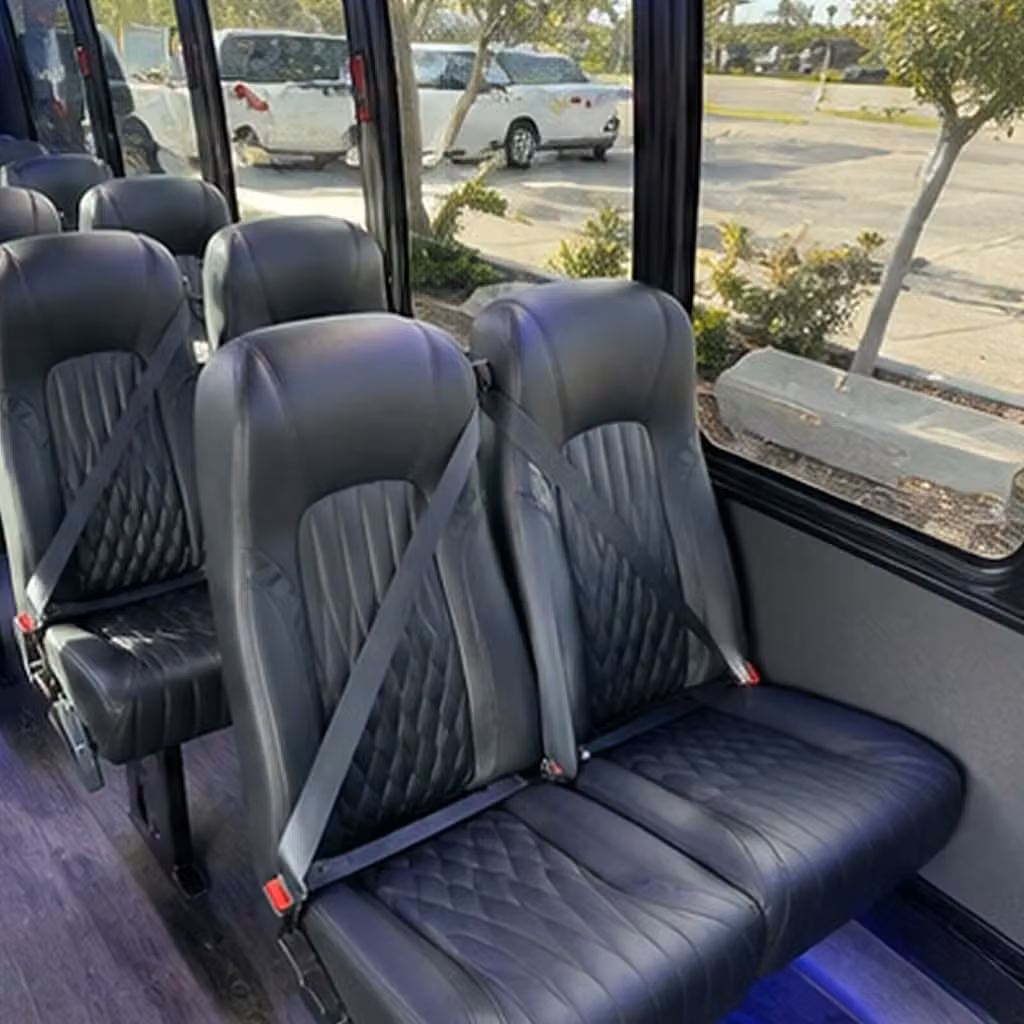 28 passenger minibus interior