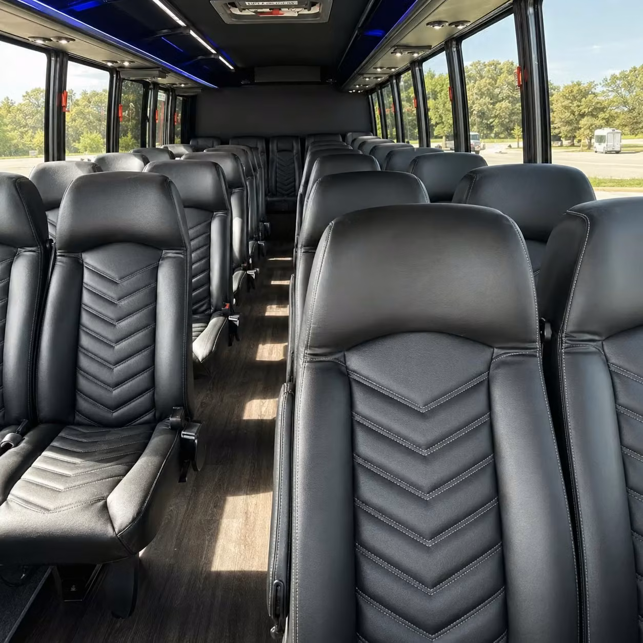 35 passenger minibus inside