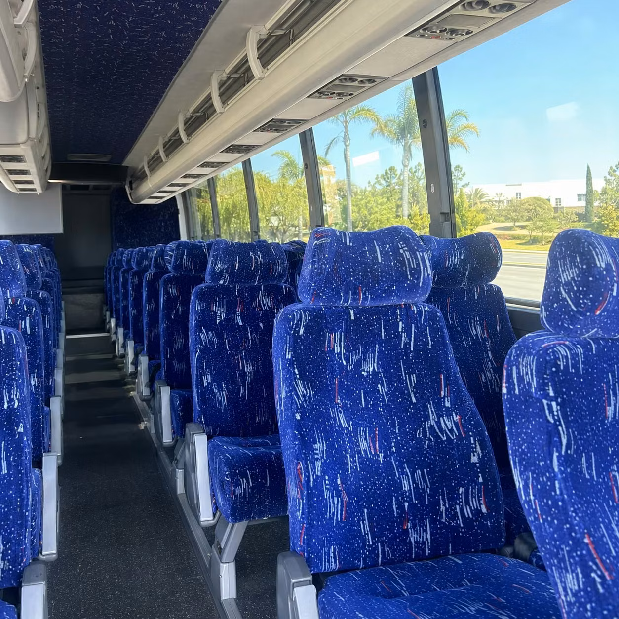 sammamish charter bus rental interior
